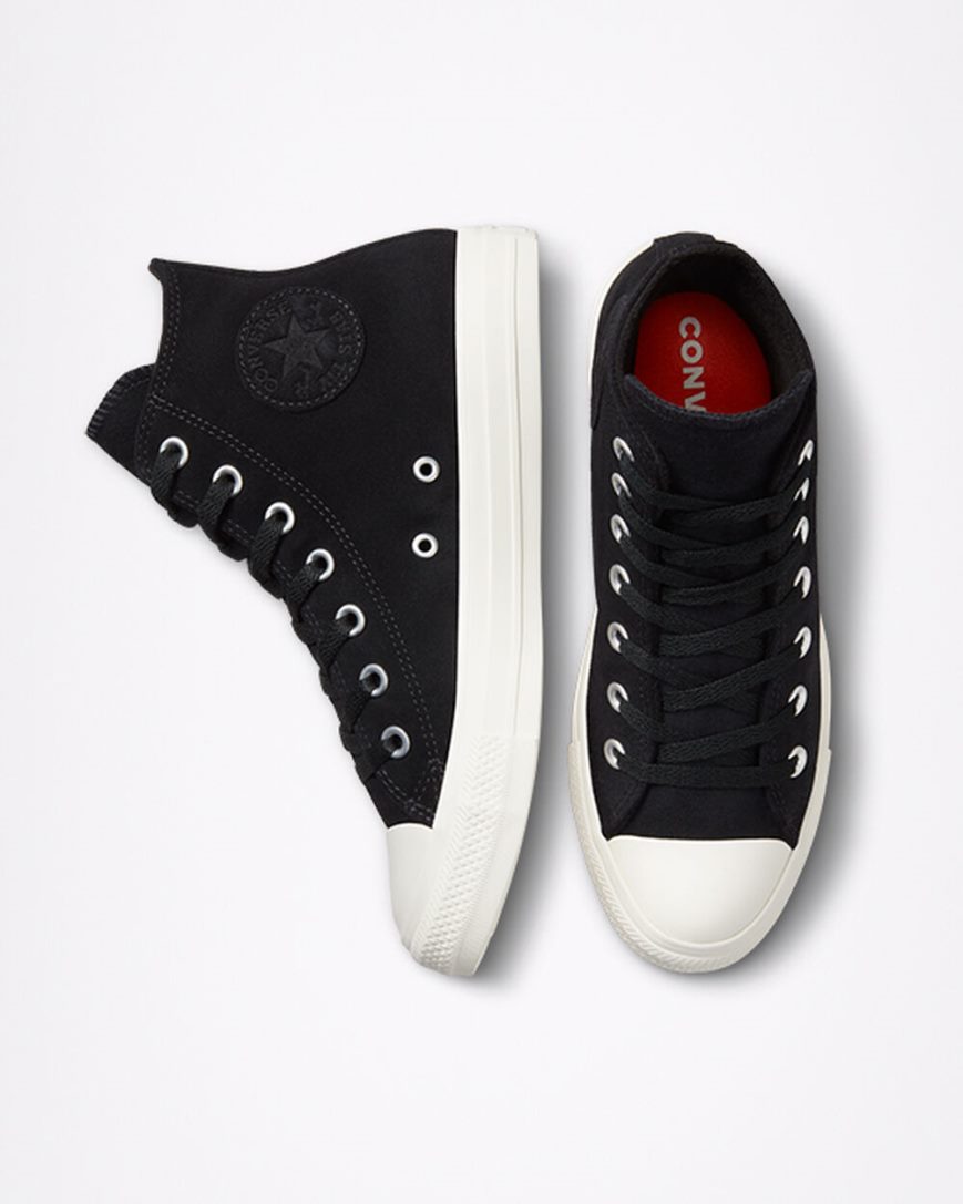 Zapatillas Altas Converse Chuck Taylor All Star Classic Mujer Negras Blancas | PE 70P458